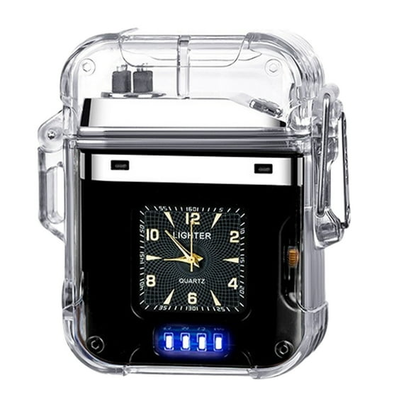 Mouliraty Dual Plasma Lighter USB Type C Rechargeable Electronic Windproof Flameless Butane Candle Lighter