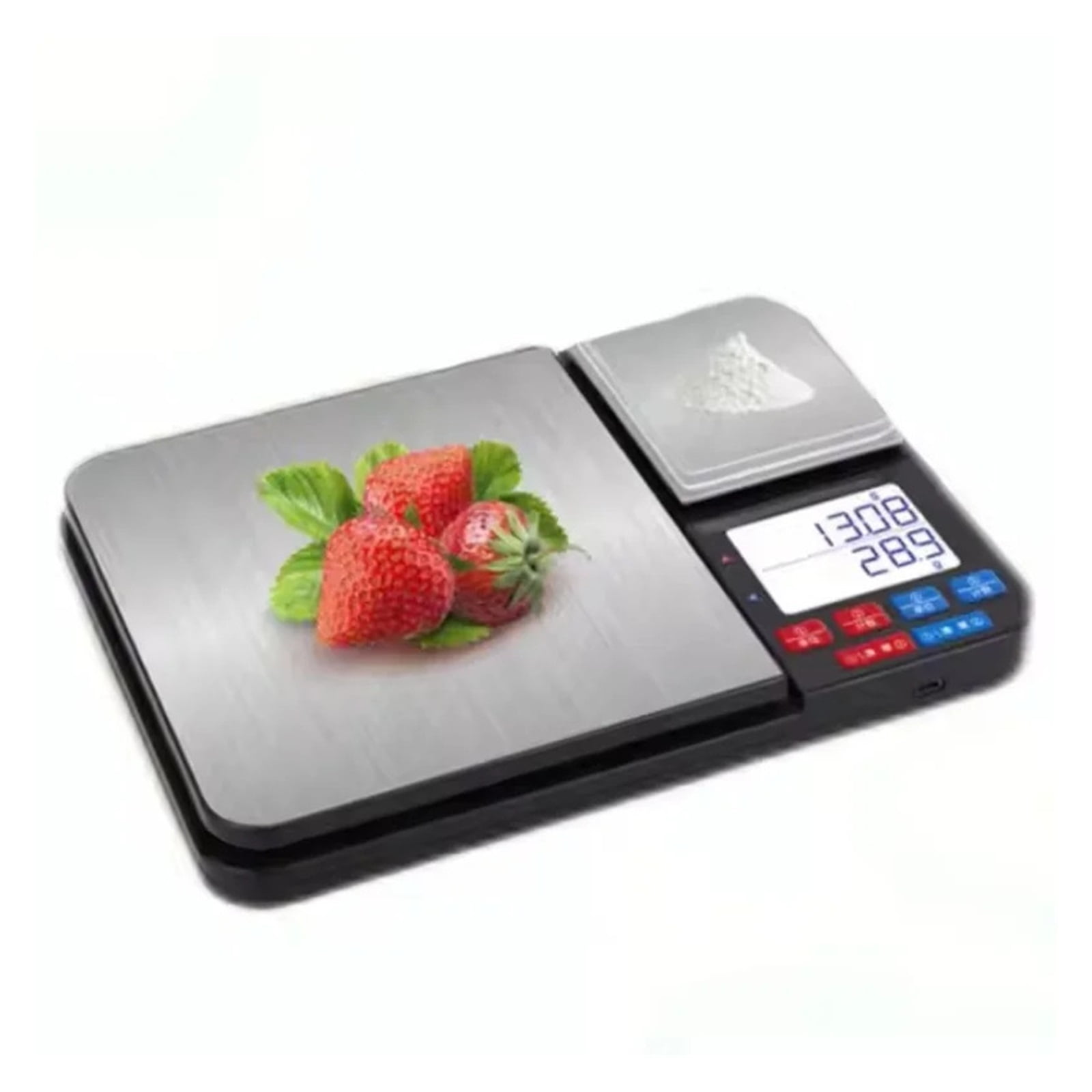 Dual Platform Digital Kitchen Scale LCD Electronic Stainless Steel ...