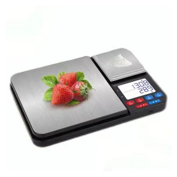 Dual Platform Digital Kitchen Scale LCD Electronic Stainless Steel Cooking Baking Food Weight Tools
