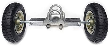 Gate Rut Runner Dual Pneumatic Tire 8 inches Rolling Gate Wheels Chain Link Fence Rut ...