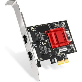 Dual Port 1Gbps PCIe Network Card with Intel 82576 Chip, Gigabit Ethernet Converged Adapter, 2 RJ45 Ports PCI Express NIC Card for Server Support Windows/Windows Server/Linux/Freebsd/DOS