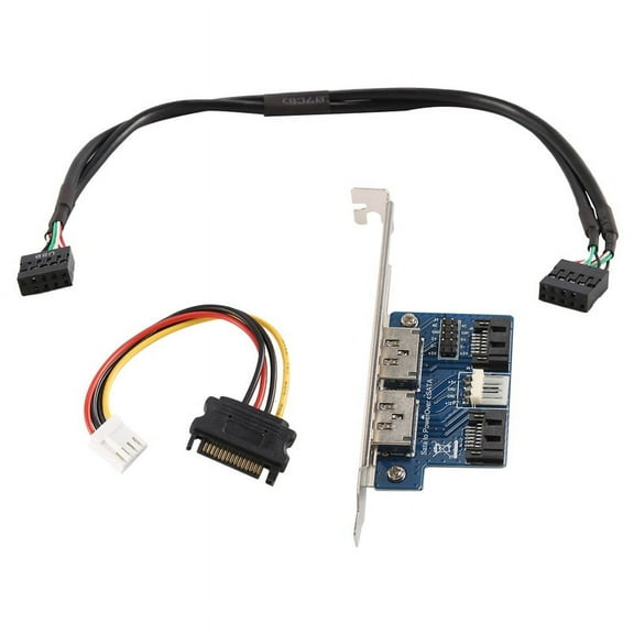 Dual Port Sata To 5V 12V Power Over Esata USB Port Adapter Convert Expansion Converter Card Connect To 2.5 Inch 3.5 Inch Hard Disk