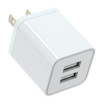 Dual Port USB Wall Charger 5V 2 4A for Smartphones Tablets Portable and Durable