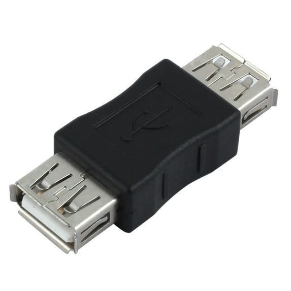 Dual Ports Female to Female USB 2.0 Plug Converter Adapter