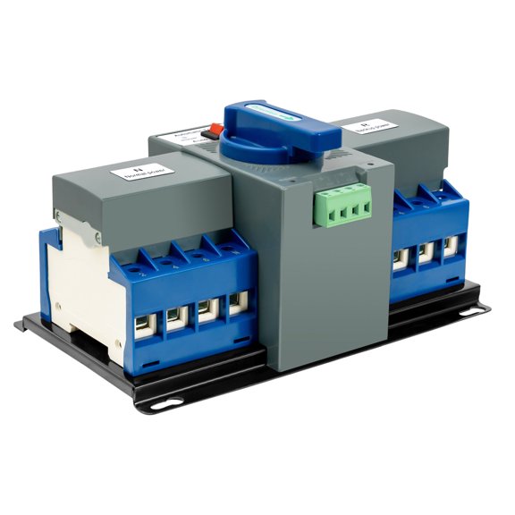 Dual Power Automatic Transfer Switch 4P 63A ATS Dual Power Generator Changeover Switch 110V Mini Electrical Selector Switches