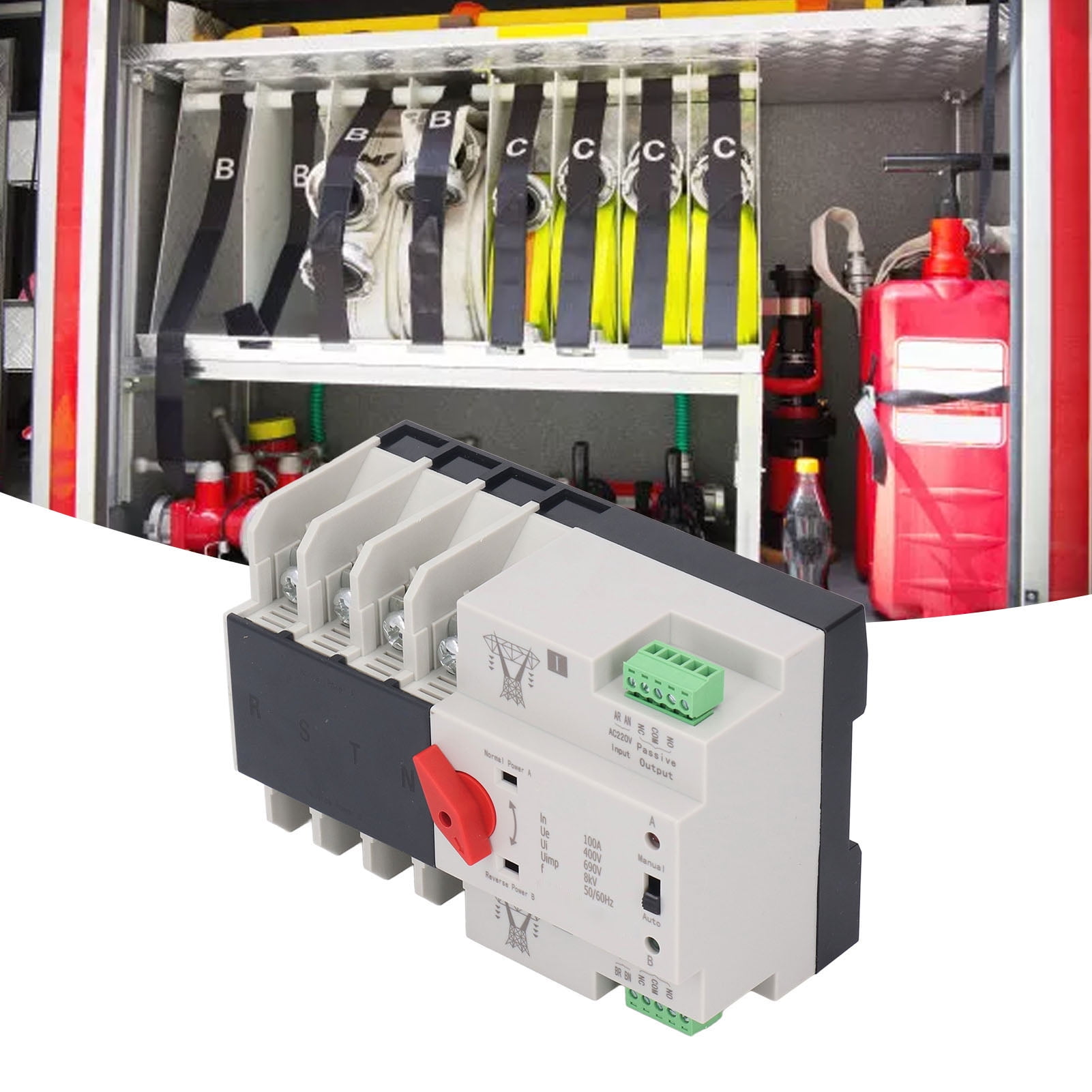 Dual Power Automatic Transfer Switch, 4P Power Switch Controller Fast