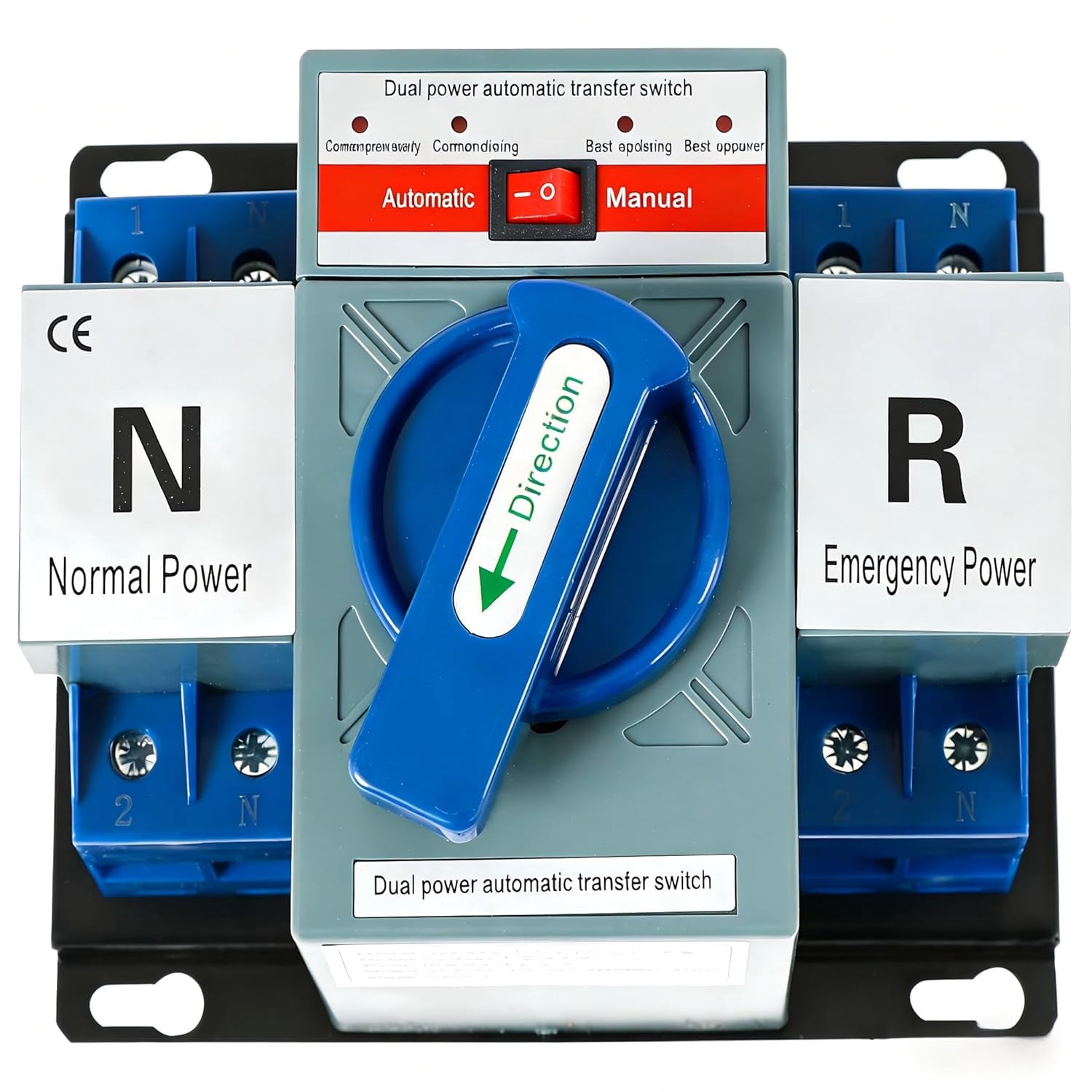 Dual Power Automatic Transfer SwitchATS 2P 63A 110V 50/60Hz,Changeover Switch for Generator 50HZ/60HZ