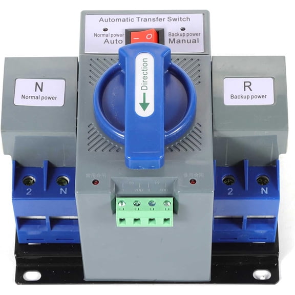 Dual Power Automatic Transfer Switch Generator Transfer Switch Dual Power Automatic Transfer Switch 50HZ/60HZ 2P 63A Dual Power Generator Changeover Switch 110V