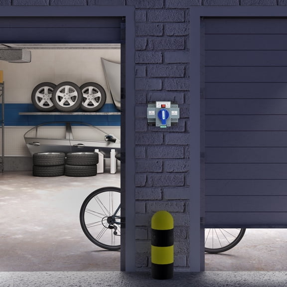 Dual Power Automatic Transfer Switch Wall Mounted Auto/Manual Changeover Transfer Switch Tool Resin+ Steel Blue