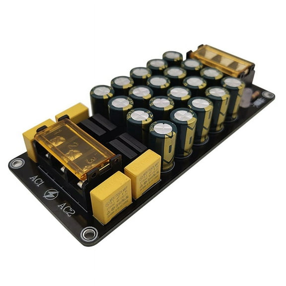 Dual Power Rectifier Filter Module 6A X2 Power Amplifier Board 2X300W for Power Amplifier Rectifier Filter,1 x Dual power Rectifier filter module,Black&yellow&green