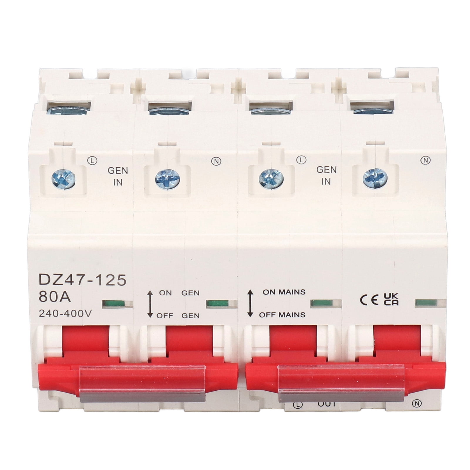 Dual Power Transfer Switch, PA66 Housing Interlock Circuit Breaker AC 240400V For Electrical
