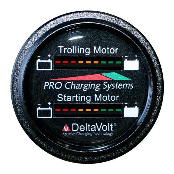 Dual Pro Dual Battery Fuel Gauge 12V Trolling 12V Starting