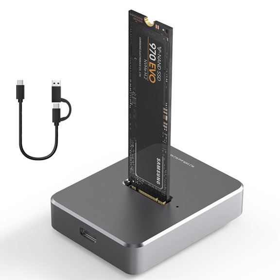 Dual Protocol SSD Enclosure m.2 SSD Case USB 3.1 NVME+NGFF SSD Enclosure M key USB M2 Docking Station