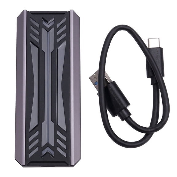 Dual Protocol SSD NVME M2 Hard Drive Enclosure RGB Aluminum M.2 to USB3.1 Gen1 5Gbps Gen2 10Gbps Type C NGFF NVME Case