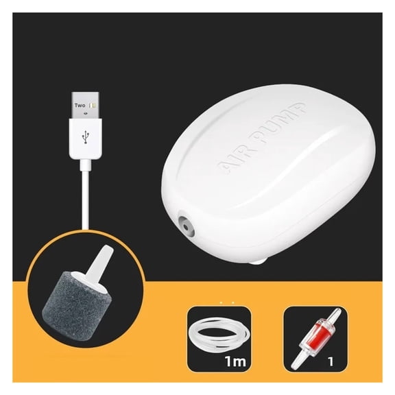 Dual-Purpose Aquarium Oxygen Pump Practical Exhaust USB Charging Portable Silent Air Compressor