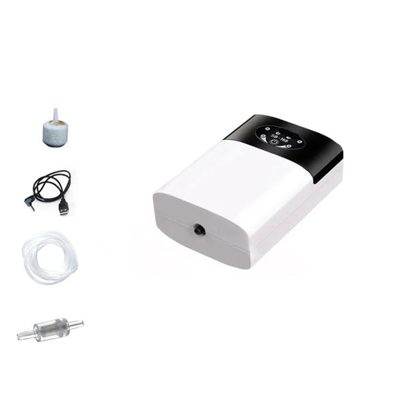 Dual-Purpose Aquarium Oxygen Pump Practical Exhaust USB Charging Portable Ultra Silent Compressor