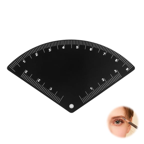 Dual-Purpose Brow Shaping Set with Measurement Guides & Alignment Stencils Portable Design for Symmetrical Makeup