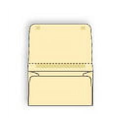 Dual Purpose Mailer Envelope, 4-1/4" x 6-1/2", Ivory Colored Sulphite, 24 lb, Return (3-1/2" x 6-1/2"), Remoistening Seals on Large Flap and Below Perforation (FSC Certified) - Box of 500 Envelopes