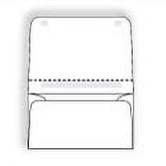 Dual Purpose Mailer Envelope, 4-1/4" x 6-1/2", White Sulphite, Return (3-1/2" x 6-1/2"), Remoistening Seals on Large Flap and Below Perforation (SFI Certified) - Box of 500 Mailer Envelopes