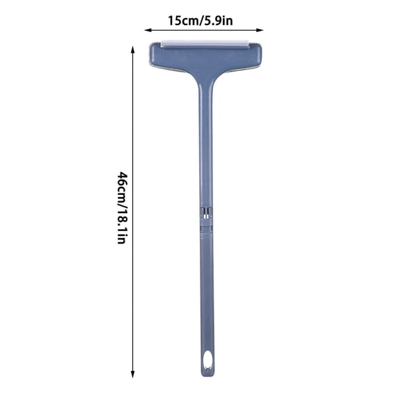 Dual-Purpose Wet & Dry Screen & Window Cleaning Brush with Scraper | All-in-One Glass Wiper & Floor Cleaner | Includes Small Detail Brush for Corners & Gaps