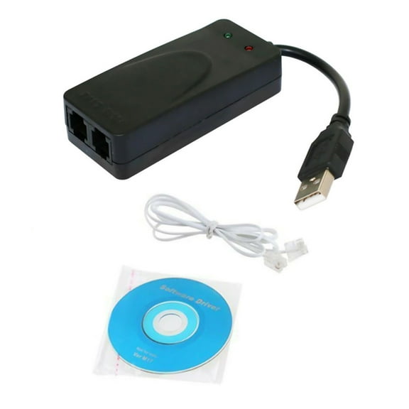 Dual RJ11 Ports USB 56K Fax Data Modem USB Data Modem Dial up Modem for Win7/8/10