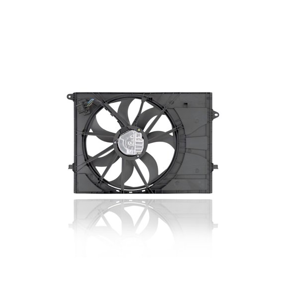 Dual Radiator and Condenser Fan Assembly - Cooling Direct 624410 Compatible/Replacement for '19-20 Hyundai Santa Fe 4-Cylinder/2.4-Liter - With Brushless Motor - 25380S1300