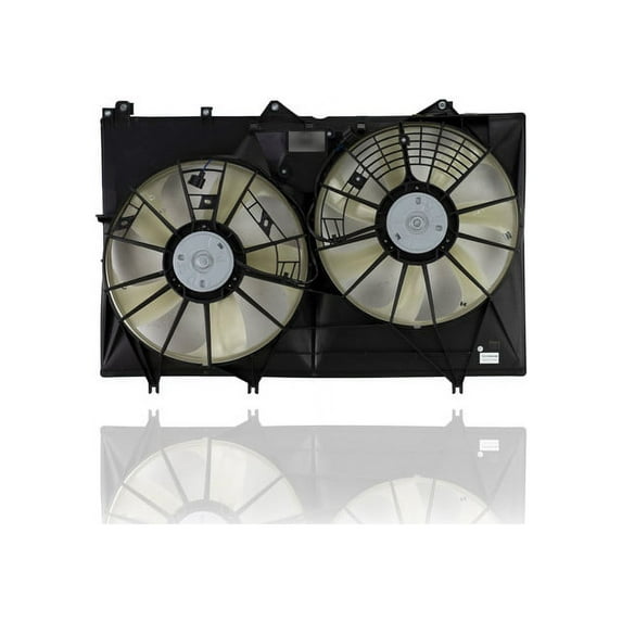 Dual Radiator and Condenser Fan Assembly - Cooling Direct Compatible/Replacement for '11-13 Toyota Highlander Hybrid 6-Cylinder 3.5 Liter - 1636331200