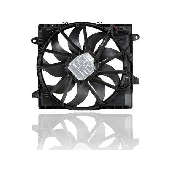 Dual Radiator and Condenser Fan Assembly - Cooling Direct Compatible/Replacement for '18-22 Jeep Wrangler, 20-22 Gladiator 4/6Cy 2.0/3.0td/3.6L With Tow Package - 9 Blade - 68272755AD