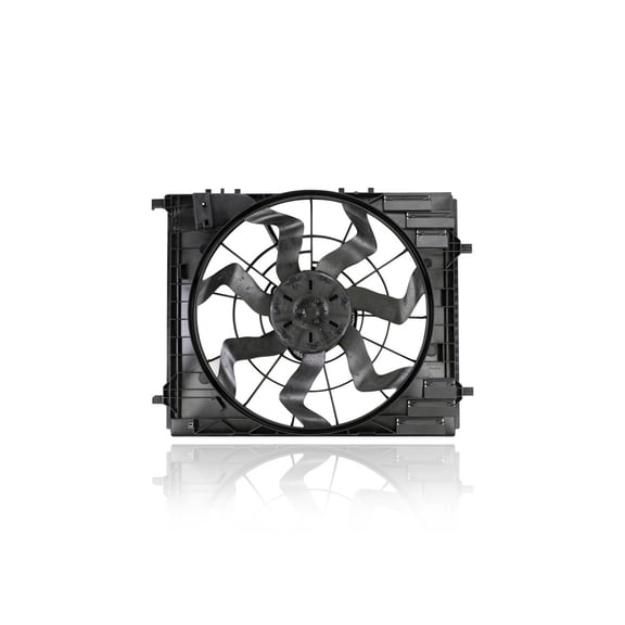 Dual Radiator and Condenser Fan Assembly - Cooling Direct Compatible/Replacement for '20-23 Mercedes-Benz GLE/GLS 2.0/3.0/4.0T With Tow Package - Brushless Motor - 1679061804