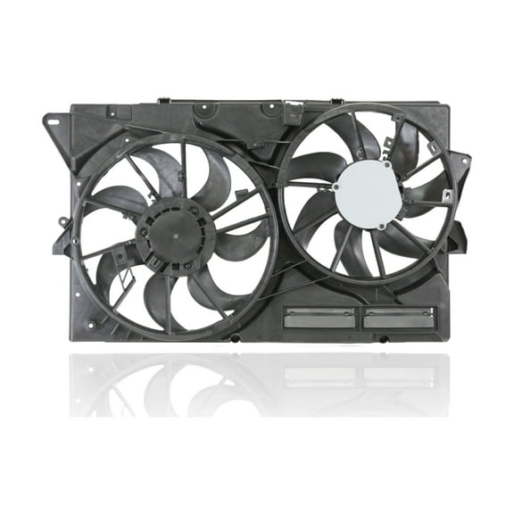 Dual Radiator and Condenser Fan Assembly - Cooling Direct Fit/For DG1Z8C607F 13-19 Ford Taurus 2.0L Taurus 3.5L/3.7L, 13-18 Explorer Police 3.7L Fits select: 2013-2016 LINCOLN MKS
