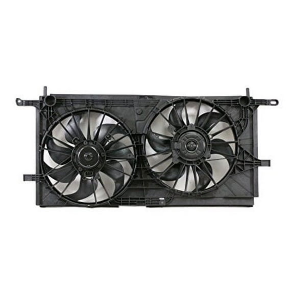 Dual Radiator and Condenser Fan Assembly - Cooling Direct Fit/For GM3115137 01-05 Oldsmobile Silhoutte Pontiac Montana Venture With Rear A/C Fits select: 2002-2007 BUICK RENDEZVOUS