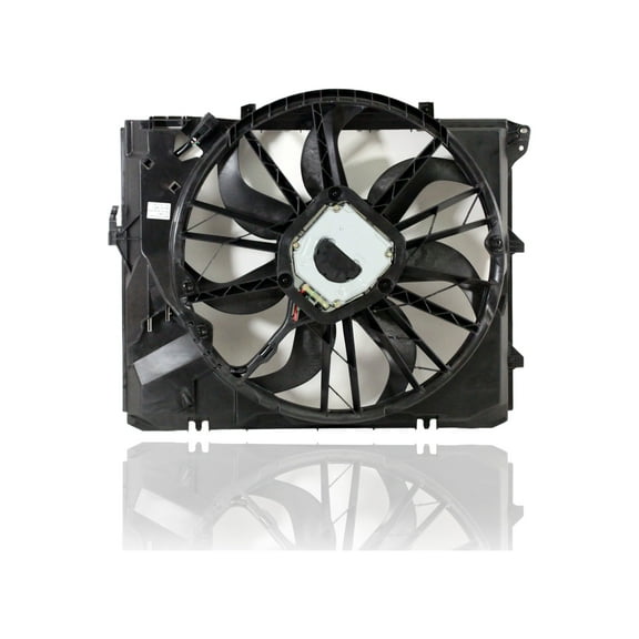 Dual Radiator and Condenser Fan Assembly - Pacific Best Inc. Fit/For BM3115109 06-13 BMW 3-Series Sedan/Wagon/Coupe/Convertible, 09-16 Z4, 08-13 1-Series Manual Transmission Without Turbo & SULEV