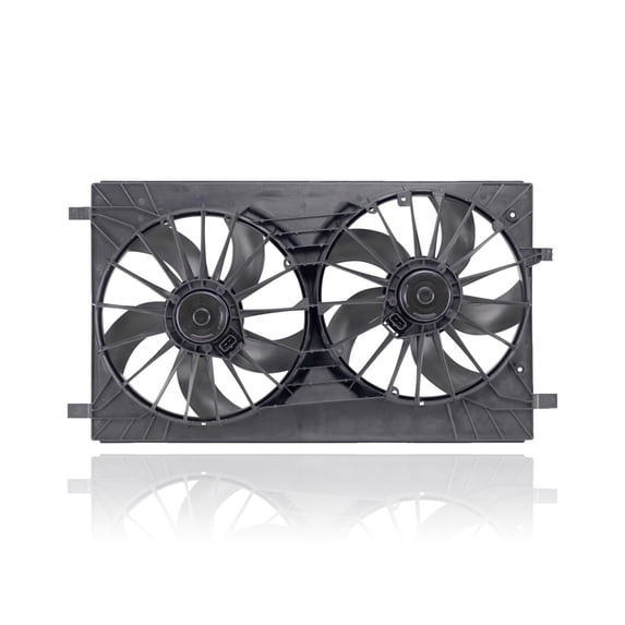 Dual Radiator and Condenser Fan Assembly - Pacific Best Inc. Fit/For CH3115163 08-10 Chrysler Sebring Sedan Convertible, 08-14 Dodge Avenger, 07-09 Caliber, 07-17 Jeep Compass
