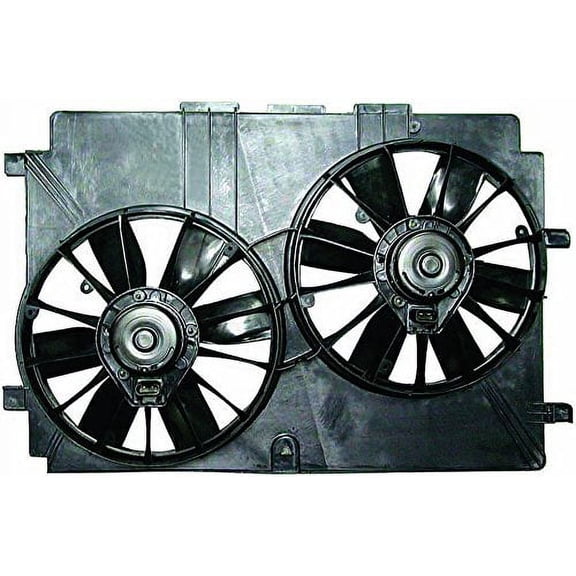 Dual Radiator and Condenser Fan Assembly - Pacific Best Inc. Fit/For GM3115141 98-02 Chevrolet Camaro Firebird, 98-04 Corvette 8Cy Fits select: 1998-2002 PONTIAC FIREBIRD