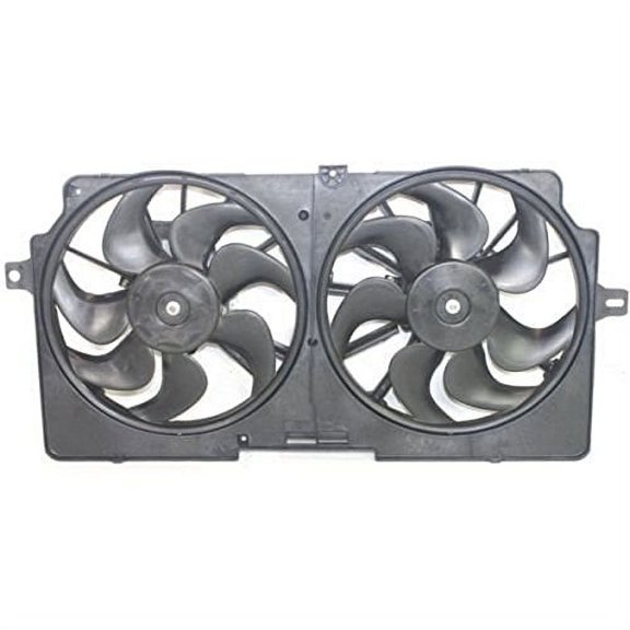 Dual Radiator and Condenser Fan Assembly - Pacific Best Inc. Fit/For GM3115155 99-00 Chevrolet Venture Silhouette Montana Fits select: 2000 PONTIAC MONTANA, 1999-2000 OLDSMOBILE SILHOUETTE