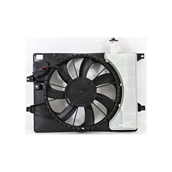 Dual Radiator and Condenser Fan Assembly - Pacific Best Inc. Fit/For HY3115152 14-16 Hyundai Elantra Sedan, 14-14 Elantra Coupe, 16-16 Elantra GT 15-18 Kia Forte/Forte5/15 Koup With Resistor