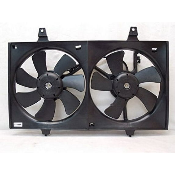 Dual Radiator and Condenser Fan Assembly - Pacific Best Inc. Fit/For NI3115103 96-99 Nissan Maxima With CA Emission, '95,'97-99 Maxima Without CA Emission, 96-99 Infiniti I30