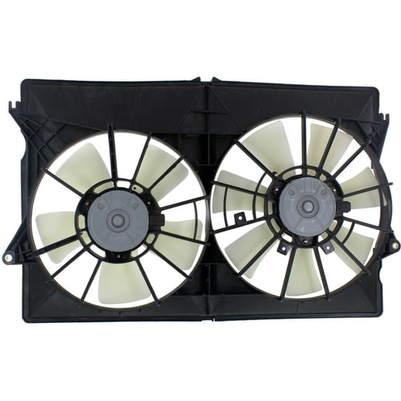 Dual Radiator Cooling Fan Blade Assembly with 2-Pin Plug