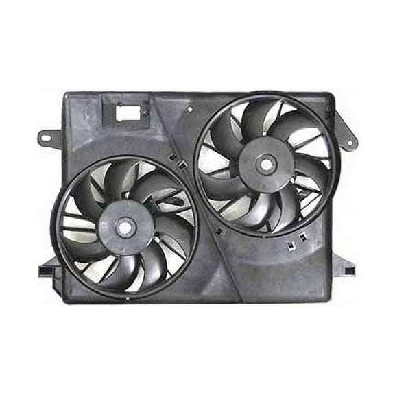 Dual Radiator Fan Assembly - Compatible with 2009 - 2018 Dodge Charger 2010 2011 2012 2013 2014 2015 2016 2017 2019 2021