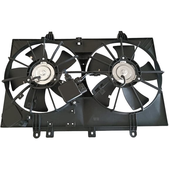 Dual Radiator and A/C Condenser Auxiliary Fan Assembly - Compatible with 2006 - 2008 Infiniti M35 2007