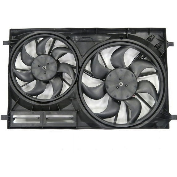 Dual Radiator and Condenser Cooling Fan Assembly - Compatible with 2015 - 2019 Ford Transit-150 3.5L 3.7L V6 2016 2017 2018