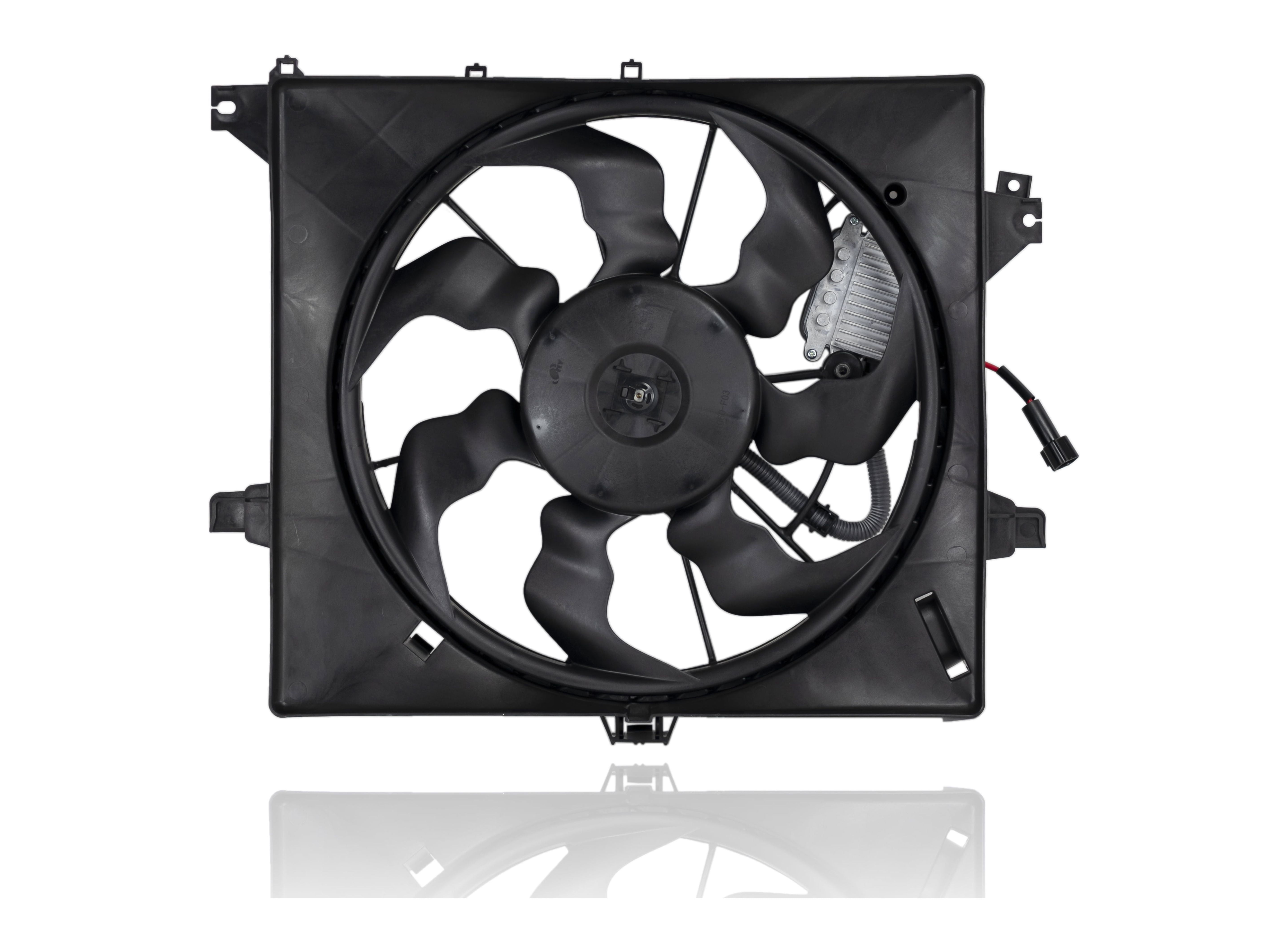 Dual Radiator and Condenser Fan Assembly - Cooling Direct Fit/For 