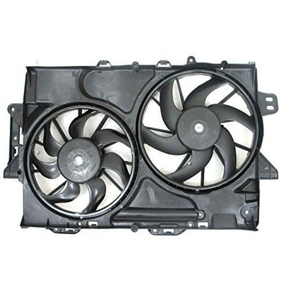 Dual Radiator and Condenser Fan Assembly - Cooling Direct Fit/For 73535 08-09 Chevrolet Equinox Pontiac Torrent 3.6L (2nd Design)