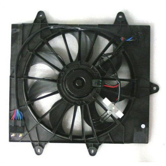 Dual Radiator and Condenser Fan Assembly - Cooling Direct Fit/For CH3115156 06-09 Chrysler PT Cruiser With Turbo