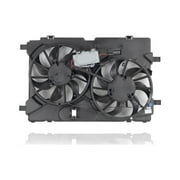 Dual Radiator and Condenser Fan Assembly - Cooling Direct Fit/For FO3115181 10-12 Ford Fusion/Lincoln MKZ 3.5L V6 - 9E5Z8C607C