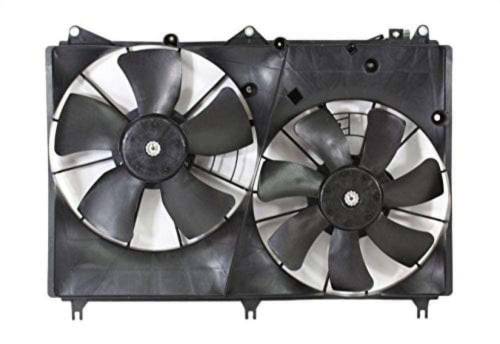 Dual Radiator and Condenser Fan Assembly - Cooling Direct Fit/For SZ3115107  09-13 Suzuki Grand Vitara 2.4L L4/3.2L V6