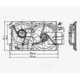 thumbnail image 1 of Dual Radiator and Condenser Fan Assembly Fits 1999 Volkswagen Golf, 1 of 3