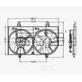 thumbnail image 1 of Dual Radiator and Condenser Fan Assembly Fits 2012 Chevrolet Impala, 1 of 4