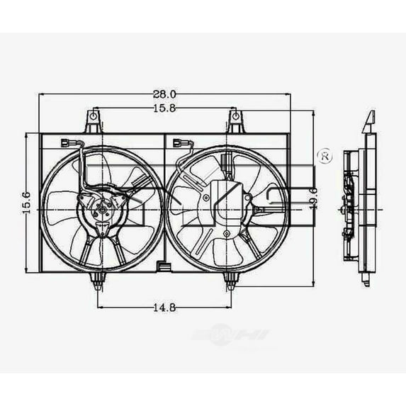 Dual Radiator and Condenser Fan Assembly Fits 2012 Chevrolet Impala