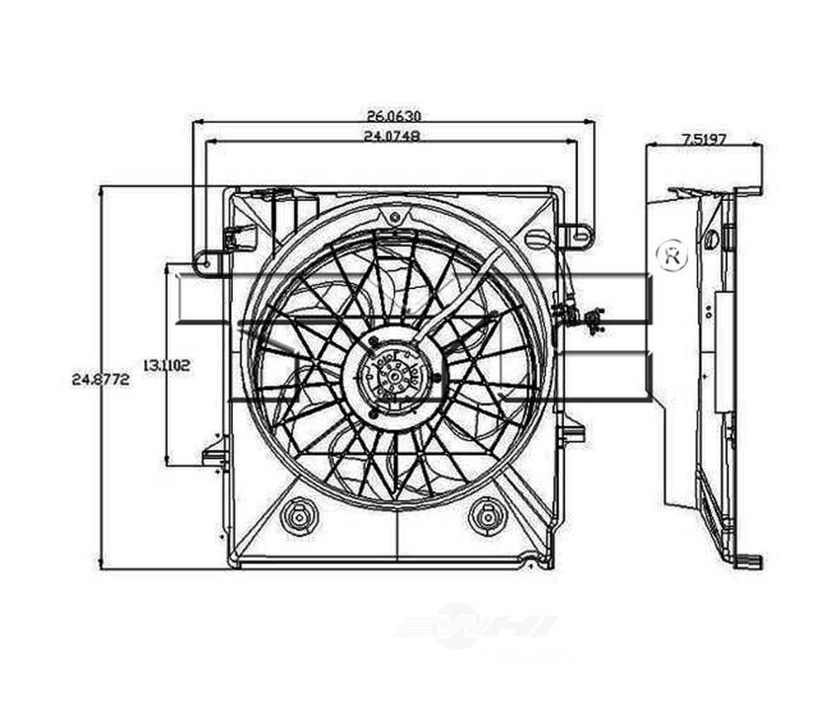 Dual Radiator and Condenser Fan Assembly Fits select: 2001-2011 FORD RANGER